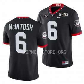 2023 National Championship Kenny McIntosh Georgia Bulldogs #6 Black College Football Playoff Jersey Men's