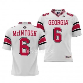 Kenny McIntosh Georgia Bulldogs White College Football Pick-A-Player Youth Jersey