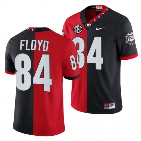 Georgia Bulldogs Leonard Floyd Men Jersey Split Edition 100th Season NFL Alumni Jersey - Red Black