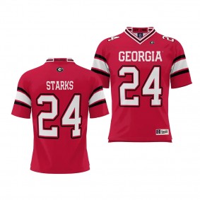 Malaki Starks Georgia Bulldogs NIL Player #24 Jersey Men's Red Football Uniform