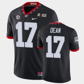 Georgia Bulldogs Nakobe Dean 2021 National Champions Game Jersey Black