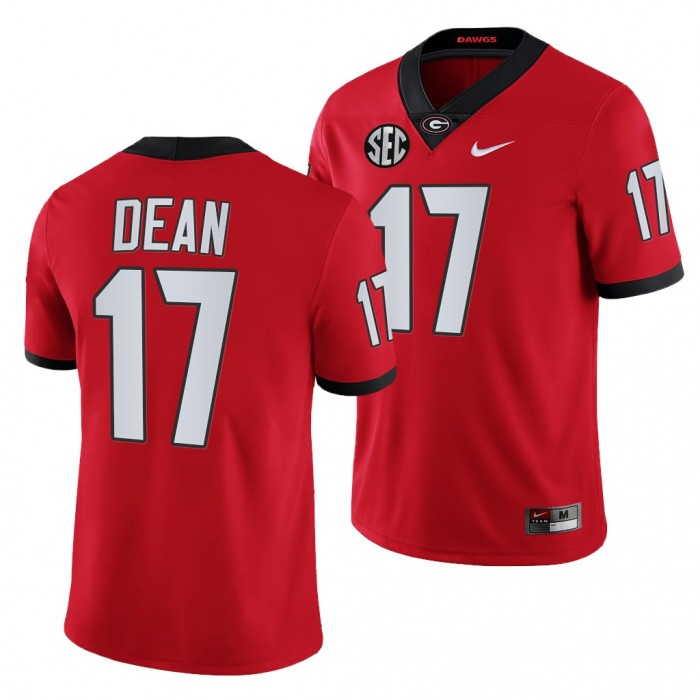 HOT] New Georgia #17 Nakobe Dean Jersey Football White