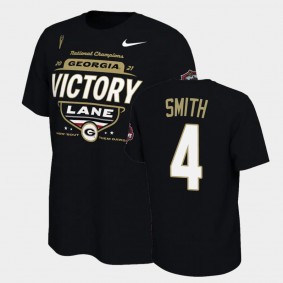 Nolan Smith Georgia Bulldogs 2021 National Champions Black T-Shirt