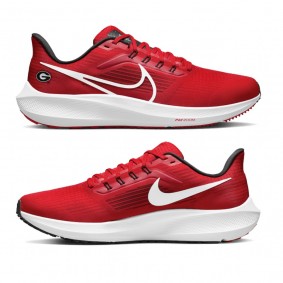 Georgia Bulldogs Zoom Pegasus 39 Unisex Running Shoes Red