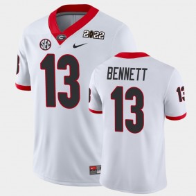 Georgia Bulldogs Stetson Bennett 2021 National Champions Game Jersey White