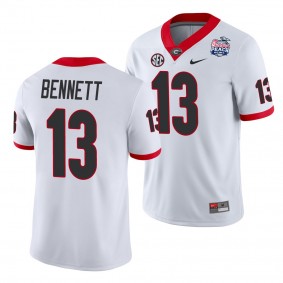 Georgia Bulldogs Stetson Bennett 2021 Peach Bowl White College Football Jersey