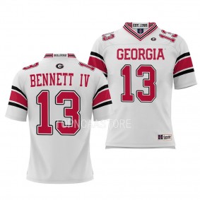 Stetson Bennett Georgia Bulldogs White College Football Pick-A-Player Youth Jersey