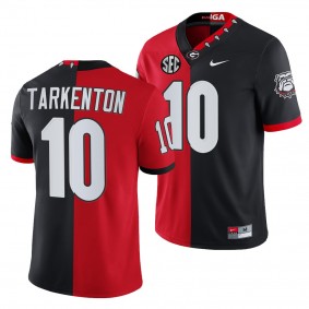 Georgia Bulldogs Thomas Davis Men Jersey Split Edition 100th Season NFL Alumni Jersey - Red Black