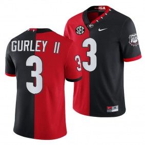 Georgia Bulldogs Todd Gurley II Men Jersey Split Edition 100th Season NFL Alumni Jersey - Red Black