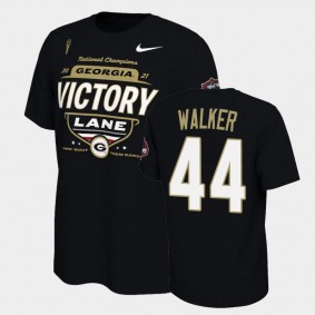 Travon Walker Georgia Bulldogs 2021 National Champions Black T-Shirt