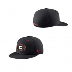 Georgia Bulldogs True Performance Fitted Hat Black