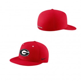 Georgia Bulldogs True Performance Fitted Hat Red