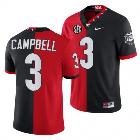 Georgia Bulldogs Tyson Campbell Men Jersey Split Edition 100th Season NFL Alumni Jersey - Red Black