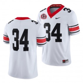 Georgia Bulldogs College Limited Football Men's Jersey - White