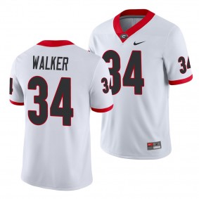 Georgia Bulldogs Herchel Walker Jersey Game College Football Nike Men's Jersey - White