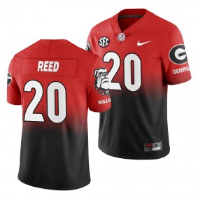 Georgia Bulldogs J.R. Reed Gradient 2019 Color Crash Black Red #20 Jersey - Men's