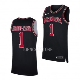 Georgia Bulldogs Jabri Abdur-Rahim Throwback College Basketball uniform Black #1 Jersey 2022-23