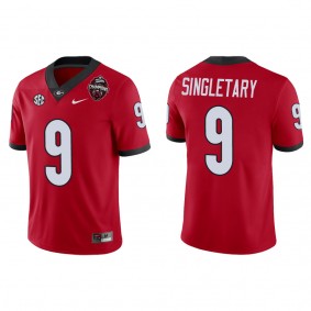 Jaheim Singletary Georgia Bulldogs Nike College Football Playoff 2022 National Champions Game Jersey Red