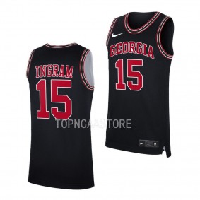 Georgia Bulldogs Jailyn Ingram Throwback College Basketball uniform Black #15 Jersey 2022-23