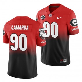 Georgia Bulldogs Jake Camarda Gradient 2019 Color Crash Black Red #90 Jersey - Men's