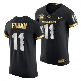 Georgia Bulldogs Jake Fromm #11 Black Golden Edition Authentic Jersey 2020-21