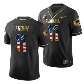 Georgia Bulldogs Jake Fromm #11 Black 2019 Stars and Stripes Golden Limited Edition Jersey - NCAA Football