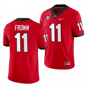 Georgia Bulldogs Jake Fromm Jersey College Football Home Game Men's Jersey - Red