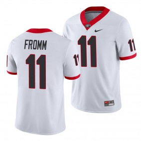 Georgia Bulldogs Jake Fromm Jersey Game College Football Nike Men's Jersey - White