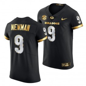 Georgia Bulldogs Jamie Newman #9 Black Golden Edition Authentic Jersey 2020-21