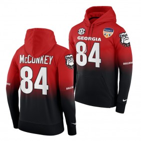 Georgia Bulldogs Ladd McConkey 2021 Orange Bowl Black Red Color Crash Hoodie