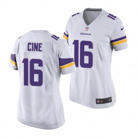 Lewis Cine #16 Minnesota Vikings 2022 NFL Draft White Women Game Jersey Georgia Bulldogs