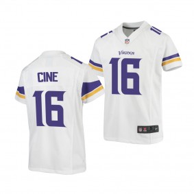 Lewis Cine #16 Minnesota Vikings 2022 NFL Draft White Youth Game Jersey Georgia Bulldogs