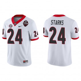 Malaki Starks Georgia Bulldogs Nike College Football Playoff 2022 National Champions Game Jersey White