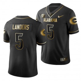 Matthew Landers #5 Georgia Bulldogs Black 2019 Golden Edition Limited Jersey - NCAA Football