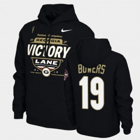 Georgia Bulldogs Brock Bowers Hoodie 2021 National Champions Black