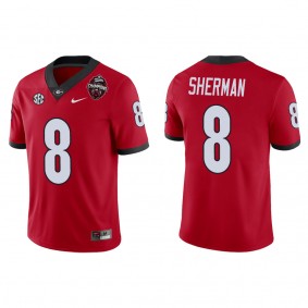 MJ Sherman Georgia Bulldogs Nike College Football Playoff 2022 National Champions Game Jersey Red