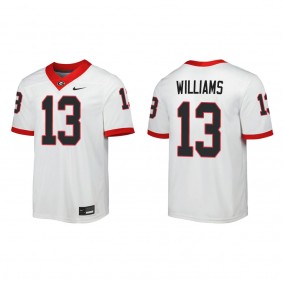 Mykel Williams Georgia Bulldogs Nike Away Game Jersey White