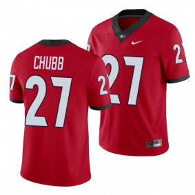 Georgia Bulldogs Nick Chubb Jersey College Football Alumni Player Men's Jersey - Red