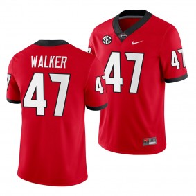 Georgia Bulldogs Payne Walker #47 Red Home Game Jersey - NCAA Football