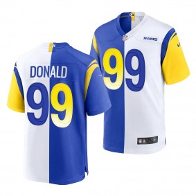 Rams Aaron Donald Split Edition Royal White Georgia Bulldogs Alumni Jersey