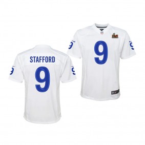 Los Angeles Rams Matthew Stafford Super Bowl LVI Georgia Bulldogs Alumni Jersey Youth White