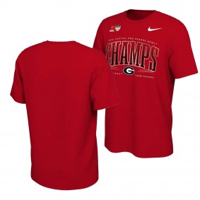 Georgia Bulldogs Red 2021 Orange Bowl Champions Locker Room T-Shirt Men