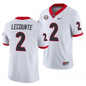 Georgia Bulldogs Richard LeCounte #2 White Away Game Jersey - NCAA Football