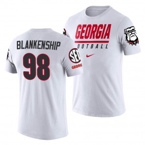 Georgia Bulldogs Rodrigo Blankenship White Sideline Legend Performance T-Shirt - Men's