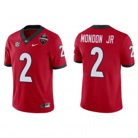 Smael Mondon Jr. Georgia Bulldogs Nike College Football Playoff 2022 National Champions Game Jersey Red