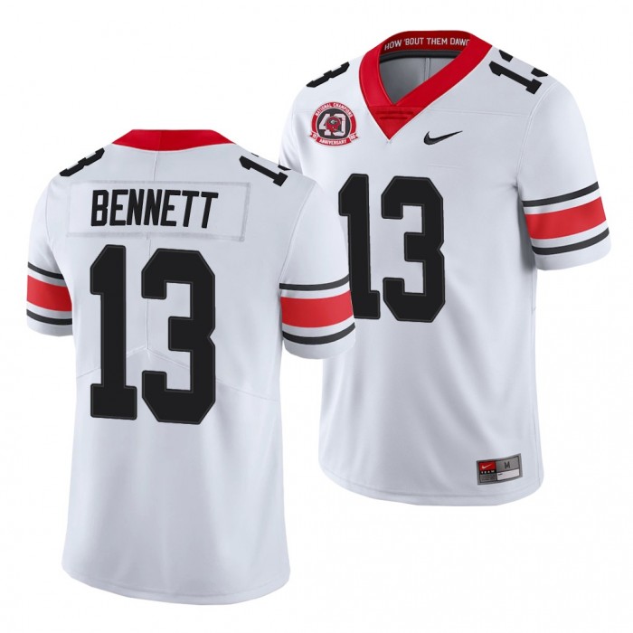 Stetson Bennett Jersey UGA #13 College Football Alternate Game Black