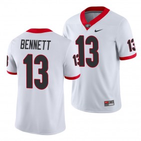 Georgia Bulldogs Stetson Bennett White Game Men's College Football Jersey