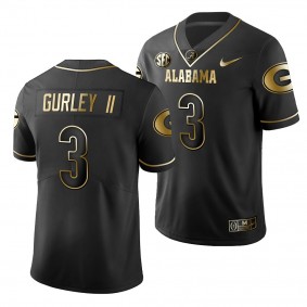 Todd Gurley II #3 Georgia Bulldogs Black 2019 Golden Edition History Player Jersey - NCAA Football