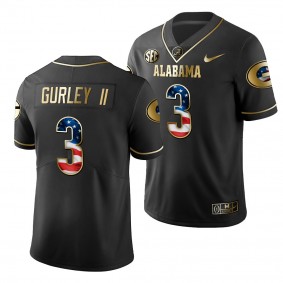 Georgia Bulldogs Todd Gurley II #3 Black 2019 Stars and Stripes History Player Jersey - NCAA Football