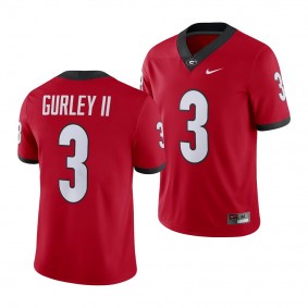 Georgia Bulldogs Todd Gurley II Red Alumni Football Game Player #3 Jersey - Men's